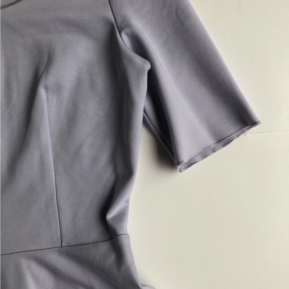 ARITZIA Babaton Barrett Peplum Women’s Top Size S Back Zip Lilac‎ Ruffle - Picture 5 of 15